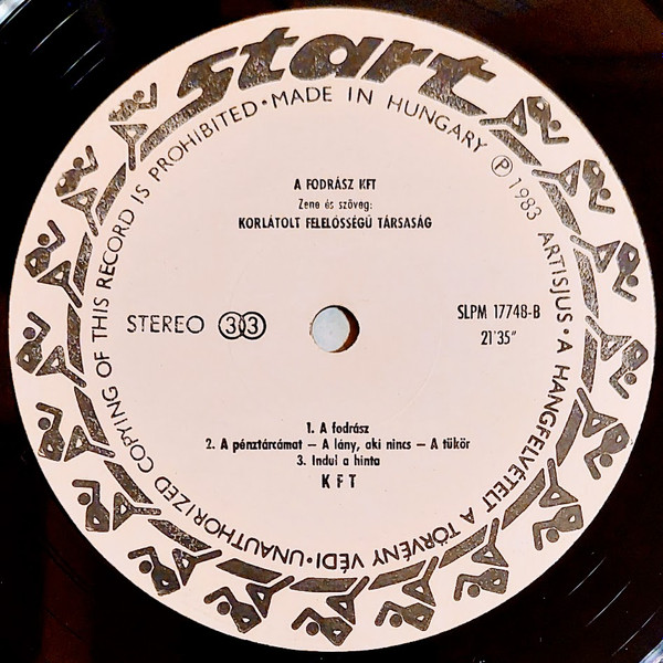 KFT - Üzenet A Liftből / A Fodrász | Start (SLPM 17748) - 4 KFT - Üzenet A Liftből / A Fodrász | Start (SLPM 17748) - 4
