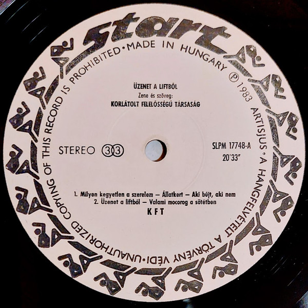 KFT - Üzenet A Liftből / A Fodrász | Start (SLPM 17748) - 3 KFT - Üzenet A Liftből / A Fodrász | Start (SLPM 17748) - 3