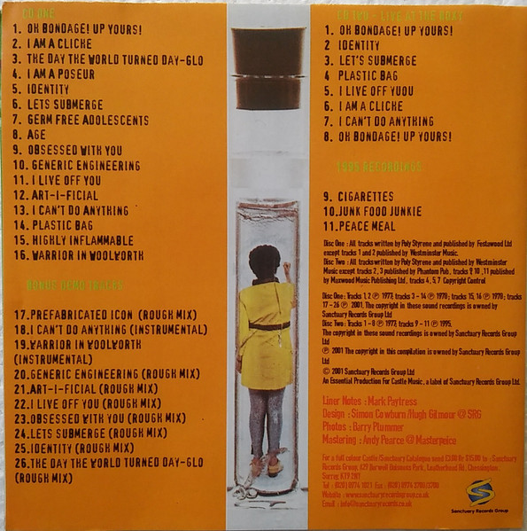 X-Ray Spex - The Anthology CD | Castle Music (CMDDD 369) - 4 X-Ray Spex - The Anthology CD | Castle Music (CMDDD 369) - 4