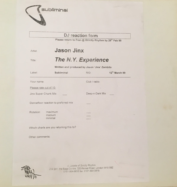 Jason Jinx - The N.Y. Experience | Subliminal (SUB 14) - 3