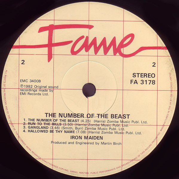 Iron Maiden - The Number Of The Beast | Fame (FA 3178) - 4 Iron Maiden - The Number Of The Beast | Fame (FA 3178) - 4