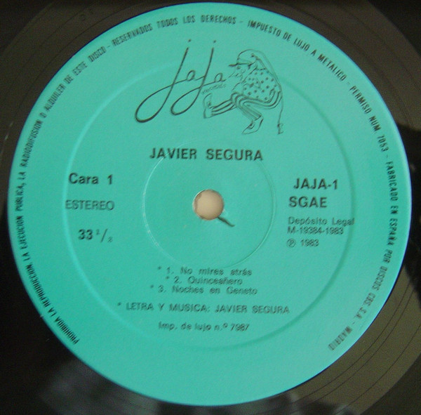 Javier Segura - Javier Segura | Jaja Records (JAJA-1) - 3 Javier Segura - Javier Segura | Jaja Records (JAJA-1) - 3