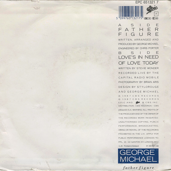 George Michael - Father Figure | Epic (EPC 651321 7) - 2