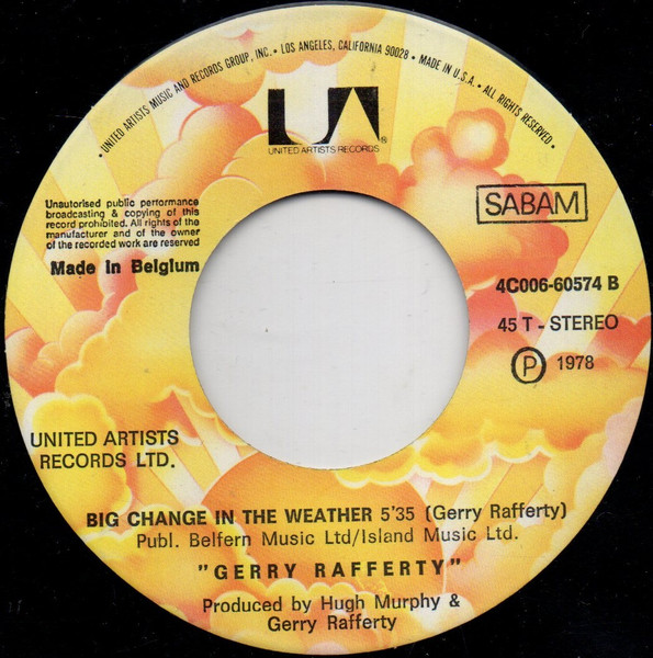 Gerry Rafferty - Baker Street | United Artists Records (4C 006-60574) - 4