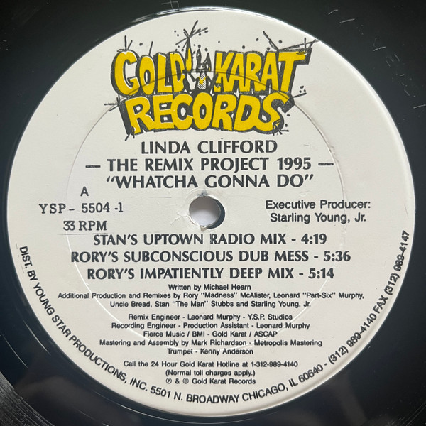 Linda Clifford - Whatcha Gonna Do (The Remix Project 1995) | Gold Karat Records (YSP-5504-1)