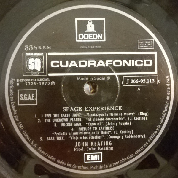 John Keating - Space Experience | Odeon (1 J 066-05.113 Q) - 3 John Keating - Space Experience | Odeon (1 J 066-05.113 Q) - 3