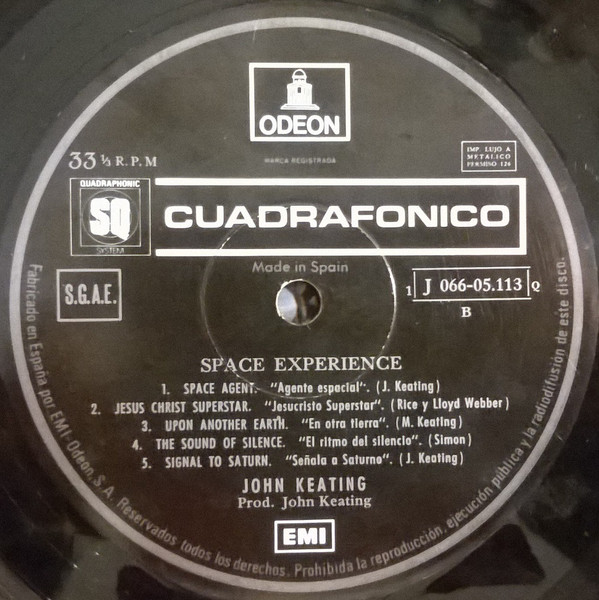 John Keating - Space Experience | Odeon (1 J 066-05.113 Q) - 4 John Keating - Space Experience | Odeon (1 J 066-05.113 Q) - 4