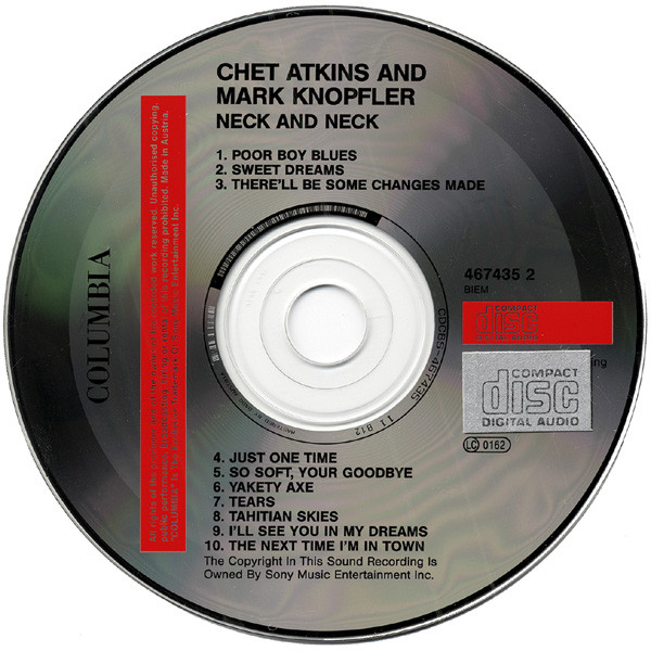Chet Atkins And Mark Knopfler - Neck And Neck | Columbia (467435 2) - 3