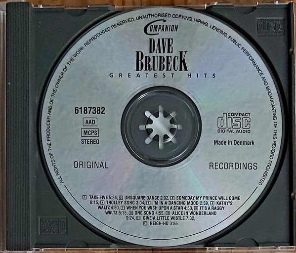Dave Brubeck - Greatest Hits | Companion (6187382) - 2