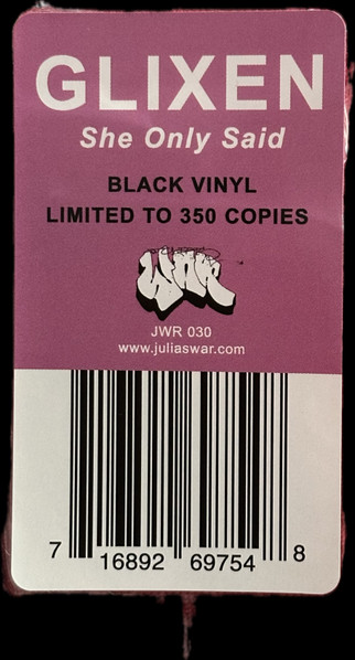 Glixen - She Only Said | Julia's War (JWR 030) - 2 Glixen - She Only Said | Julia's War (JWR 030) - 2