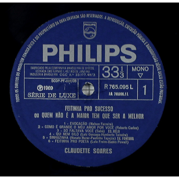 Claudette Soares - Feitinha Pro Sucesso Ou Quem Não É A Maior Tem Que Ser A Melhor | Philips (R 765.095 L) - 3