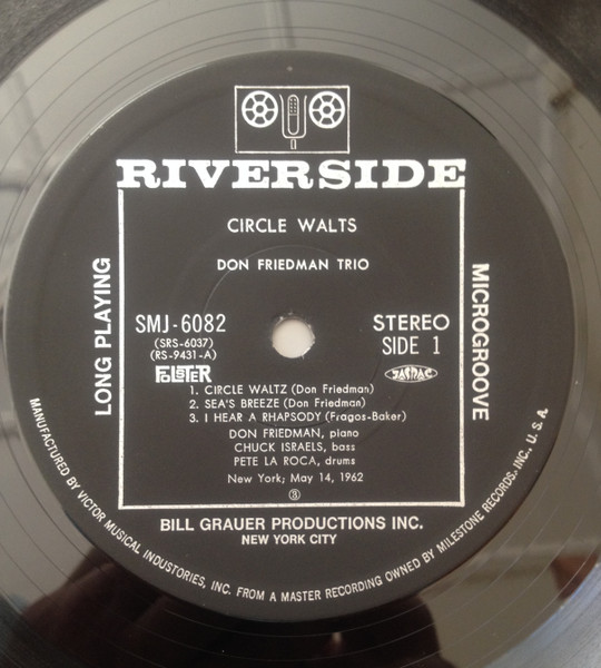 Don Friedman Trio - Circle Waltz | Riverside Records (SMJ-6082) - 3 Don Friedman Trio - Circle Waltz | Riverside Records (SMJ-6082) - 3
