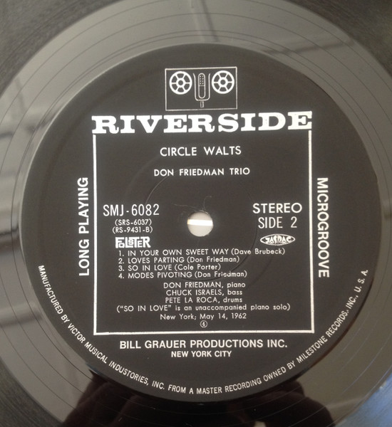 Don Friedman Trio - Circle Waltz | Riverside Records (SMJ-6082) - 4 Don Friedman Trio - Circle Waltz | Riverside Records (SMJ-6082) - 4