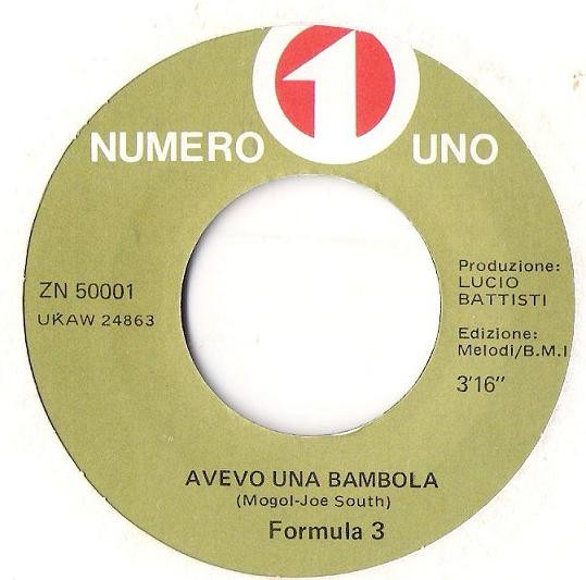 Formula 3 - Questo Folle Sentimento | Numero Uno (ZN 50001) - 4 Formula 3 - Questo Folle Sentimento | Numero Uno (ZN 50001) - 4