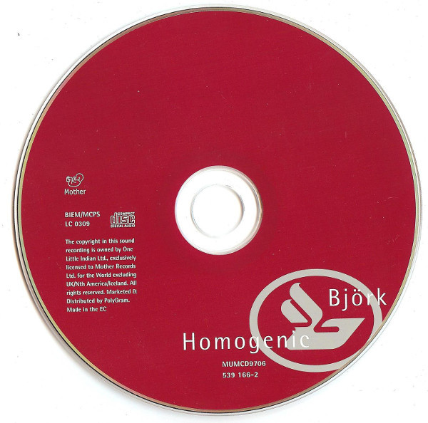 Björk - Homogenic | Mother Records (MUMCD9706) - 3