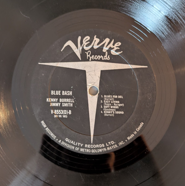 Kenny Burrell / Jimmy Smith - Blue Bash! [Vinyl] | Verve Records (V-8553(D)) - 4