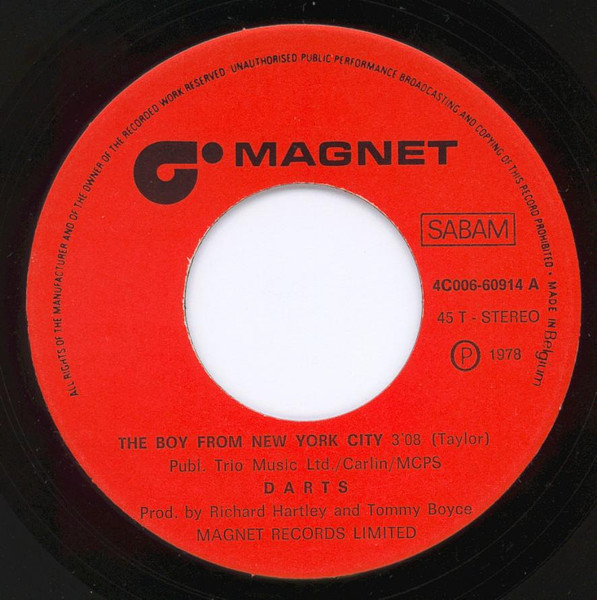 Darts - The Boy From New York City | Magnet (4C006-60914) - 3