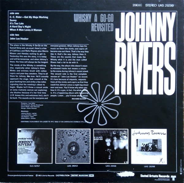 Johnny Rivers - Whisky A Go-Go Revisited | United Artists Records (UAS 29299) - 2