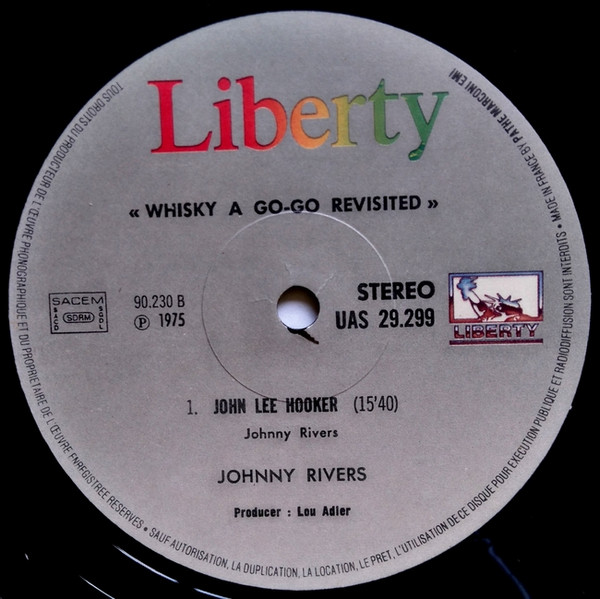 Johnny Rivers - Whisky A Go-Go Revisited | United Artists Records (UAS 29299) - 4
