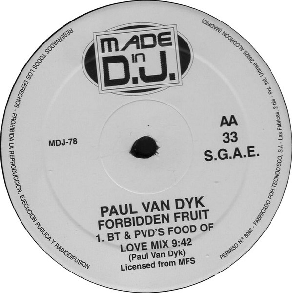 Paul van Dyk - Forbidden Fruit | Made In DJ (MDJ 78) - 3