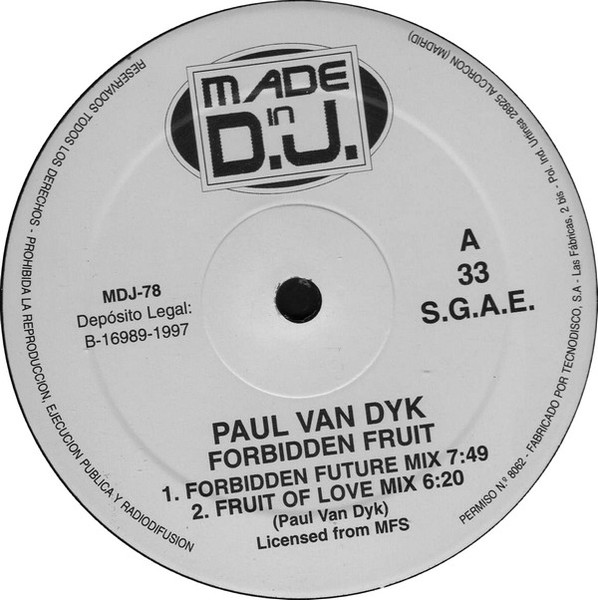 Paul van Dyk - Forbidden Fruit | Made In DJ (MDJ 78) - 2