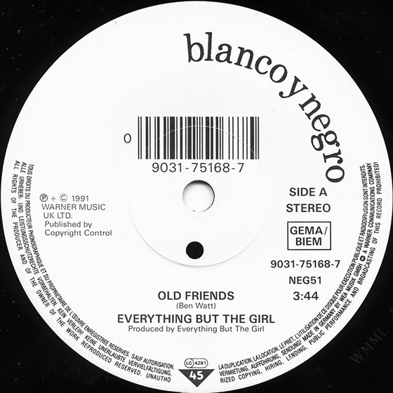 Everything But The Girl - Old Friends | Blanco Y Negro (neg 51) - 3 Everything But The Girl - Old Friends | Blanco Y Negro (neg 51) - 3