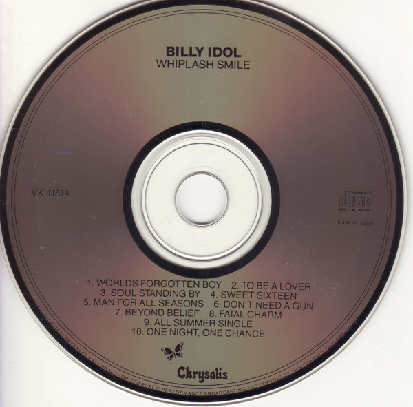Billy Idol - Whiplash Smile | Chrysalis (VK 41514) - 3