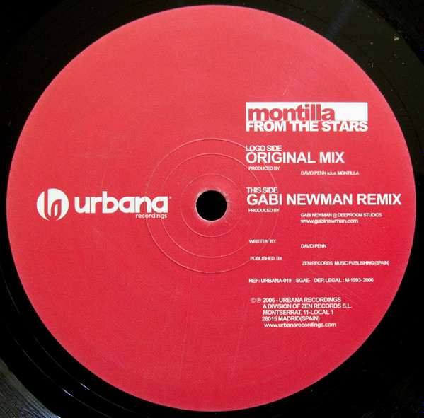 Montilla - From The Stars | Urbana Recordings (URBANA 019) - main