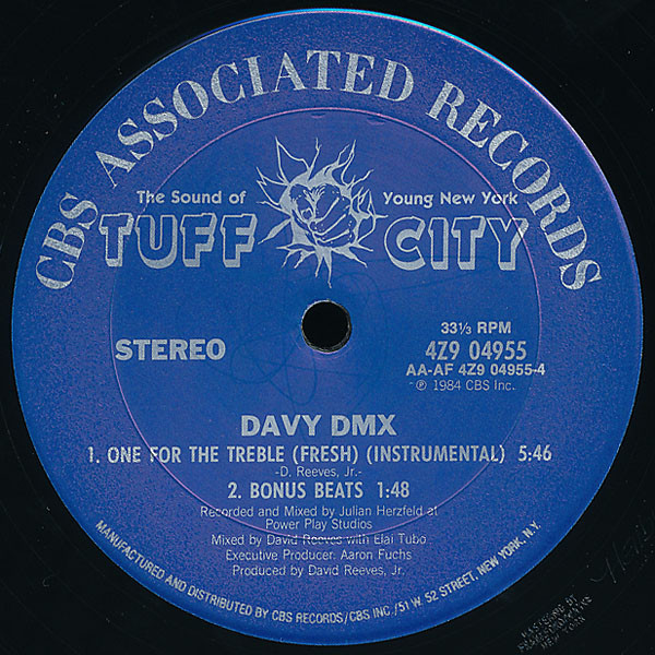 Davy DMX - One For The Treble (Fresh) | Tuff City (4Z9 04955) - 2