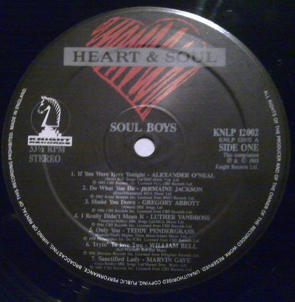 Various - Soul Boys | KNIGHT RECORDS (KNLP 12002) - 3 Various - Soul Boys | KNIGHT RECORDS (KNLP 12002) - 3