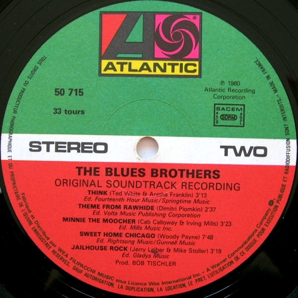 The Blues Brothers - The Blues Brothers (Bande Originale Du Film) | Atlantic (ATL 50 715) - 4