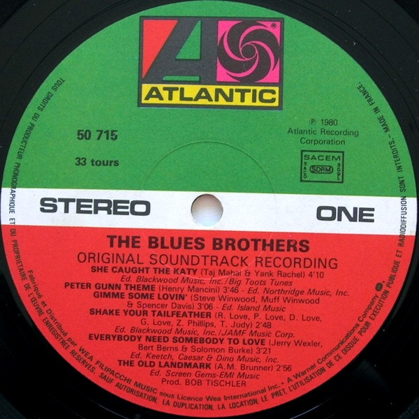 The Blues Brothers - The Blues Brothers (Bande Originale Du Film) | Atlantic (ATL 50 715) - 3