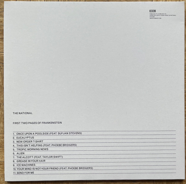 The National - First Two Pages Of Frankenstein | 4AD (4AD0566LP) - 3
