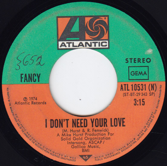 Fancy - Touch Me | Atlantic (ATL 10 531) - 4