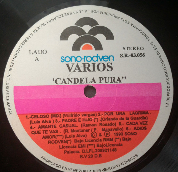 Various - Candela Pura | Sono-Rodven (S.R.-83.056) - 2