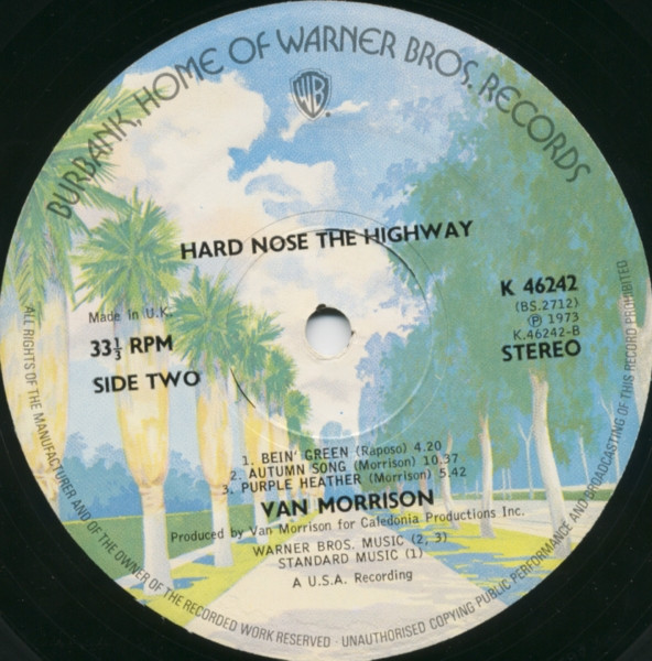 Van Morrison - Hard Nose The Highway | Warner Bros. Records (K 46242) - 4 Van Morrison - Hard Nose The Highway | Warner Bros. Records (K 46242) - 4