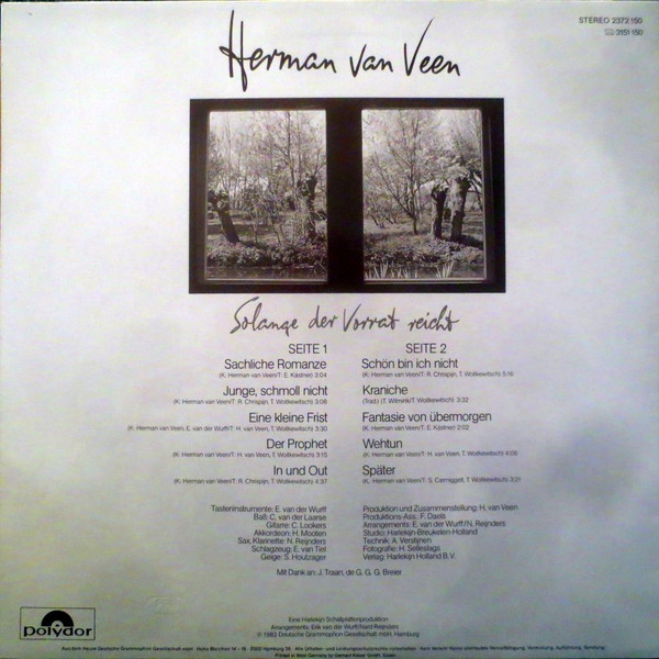 Herman van Veen - Solange Der Vorrat Reicht | Polydor (2372 150) - 2