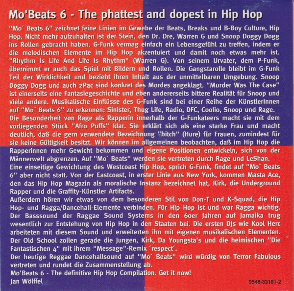Various - Mo' Beats 6 | EastWest (9548-33181-2) - main Various - Mo' Beats 6 | EastWest (9548-33181-2) - main