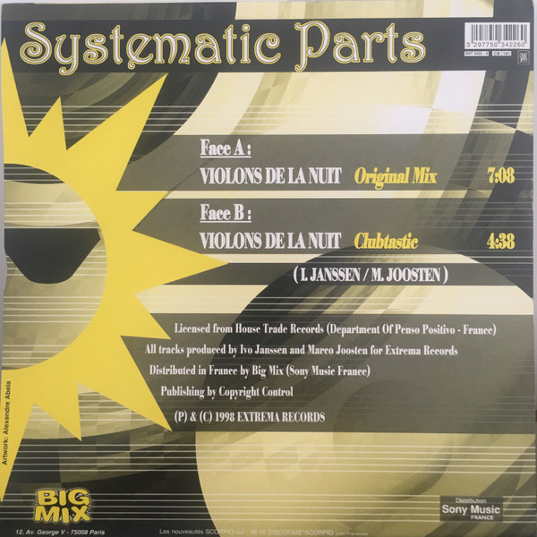 Systematic Parts - Violons De La Nuit | Big Mix (SHT 3422-6) - 2