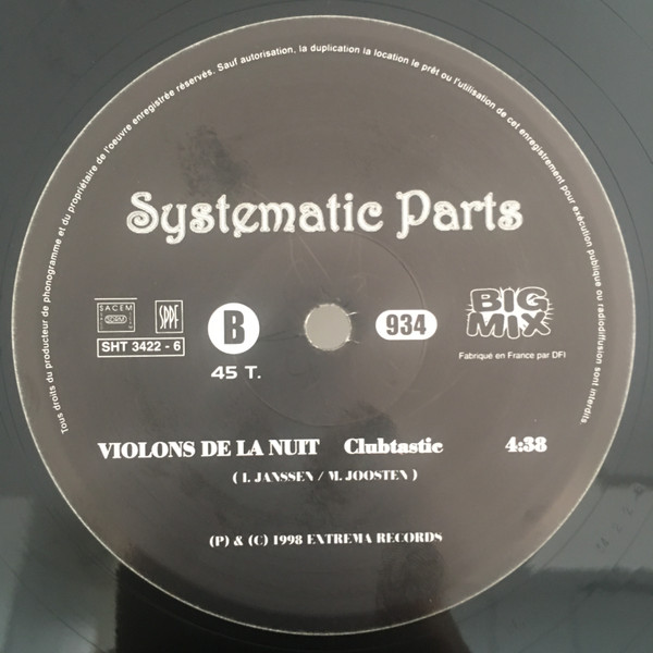 Systematic Parts - Violons De La Nuit | Big Mix (SHT 3422-6) - 4