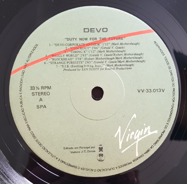 Devo - Duty Now For The Future | Virgin (VV-33013V) - 3