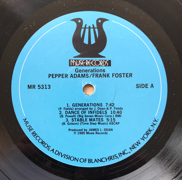 Pepper Adams , Frank Foster - Generations | Muse Records (MR 5313) - 3 Pepper Adams , Frank Foster - Generations | Muse Records (MR 5313) - 3