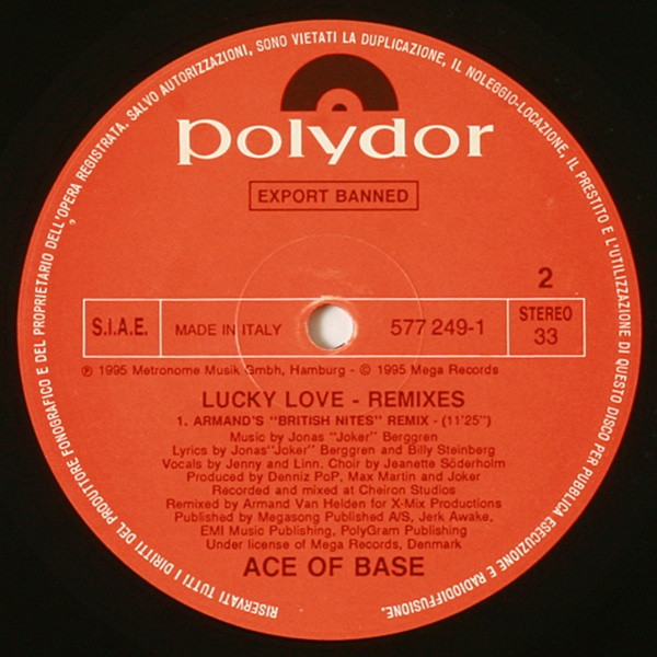Ace Of Base - Lucky Love (Remixes) | Polydor (577 249-1) - 2 Ace Of Base - Lucky Love (Remixes) | Polydor (577 249-1) - 2