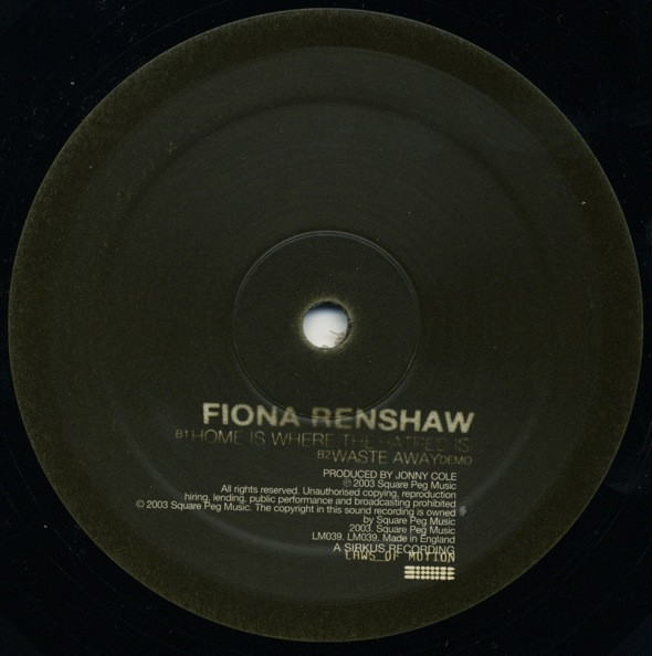 Fiona Renshaw - Waste Away | Laws Of Motion (LM039) - 2