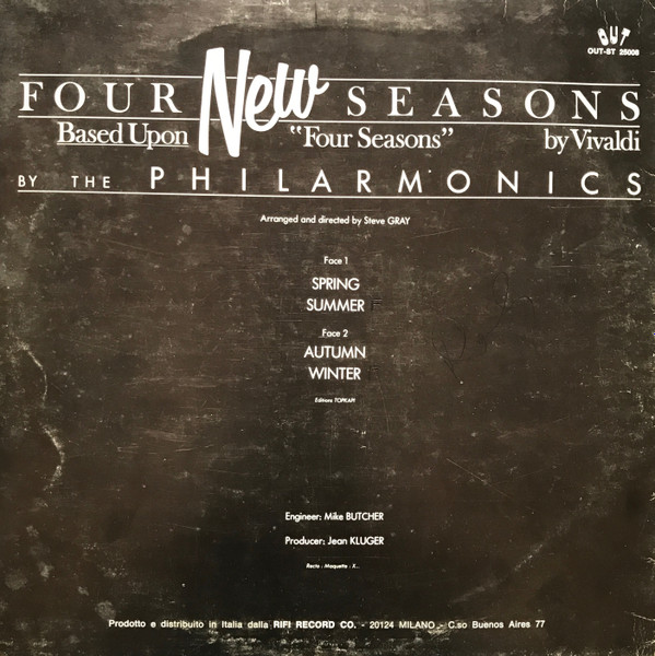 The Philarmonics - Four New Seasons | OUT (OUT-ST 25008) - 2