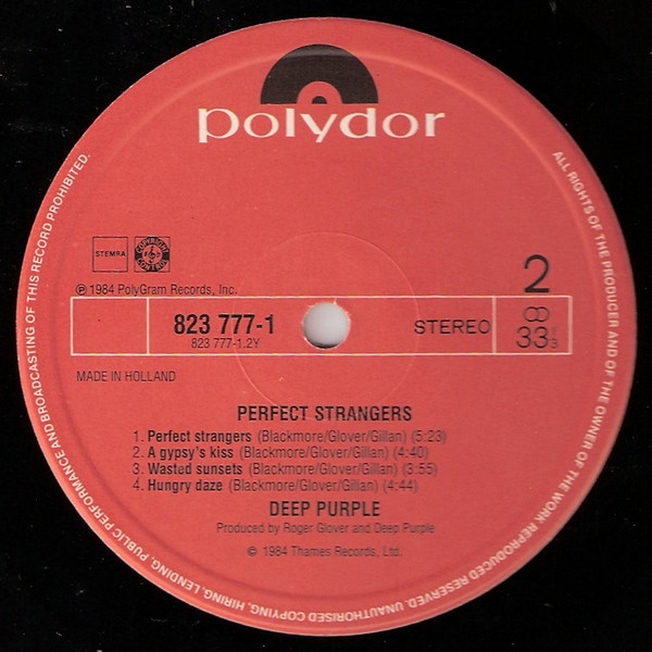 Deep Purple - Perfect Strangers | Polydor (823 777-1) - 4