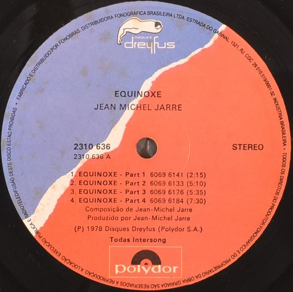Jean-Michel Jarre - Equinoxe | Polydor (2310 636) - 3