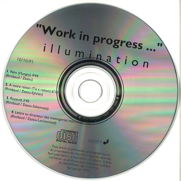 Hector Zazou - Parade Sauvage Pour Arthur Rimbaud - "Work In Progress..." Illumination | La Grande Halle-La Villette (10/10/91) - 3