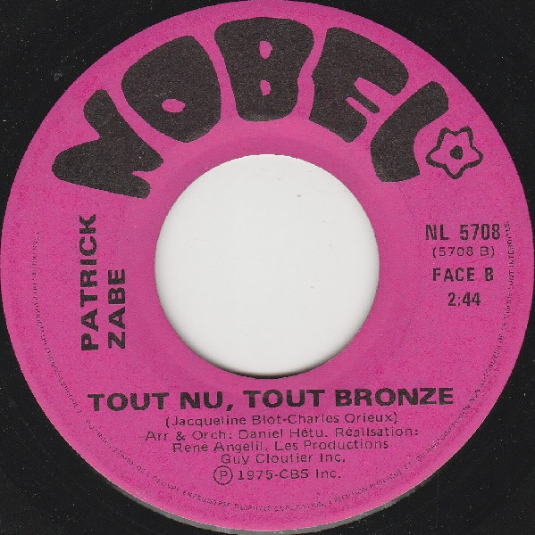 Patrick Zabé - Senor Meteo (7") [Vinyl] | Nobel (NL 5708) - 2