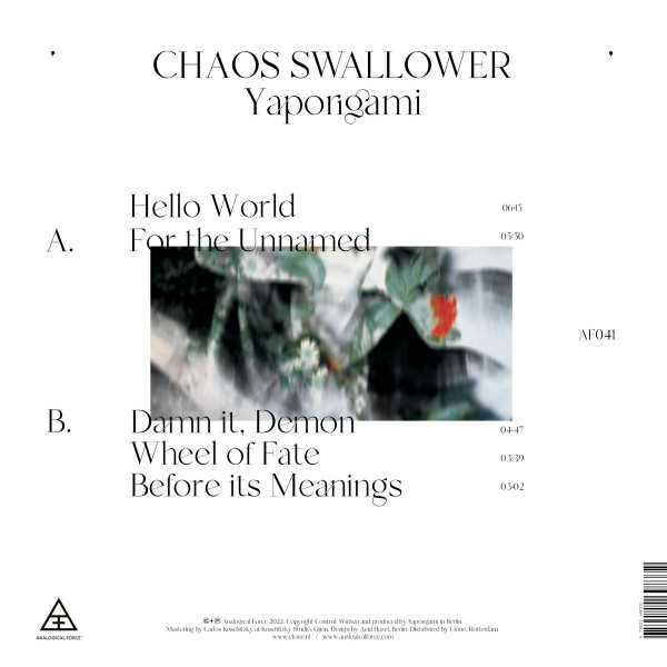 Yaporigami - Chaos Swallower | Analogical Force (AF041) - 2 Yaporigami - Chaos Swallower | Analogical Force (AF041) - 2